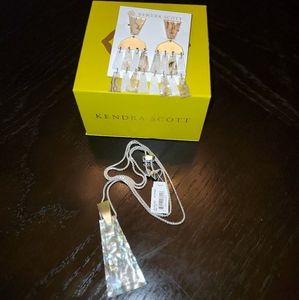 Kendra Scott necklace and earrings